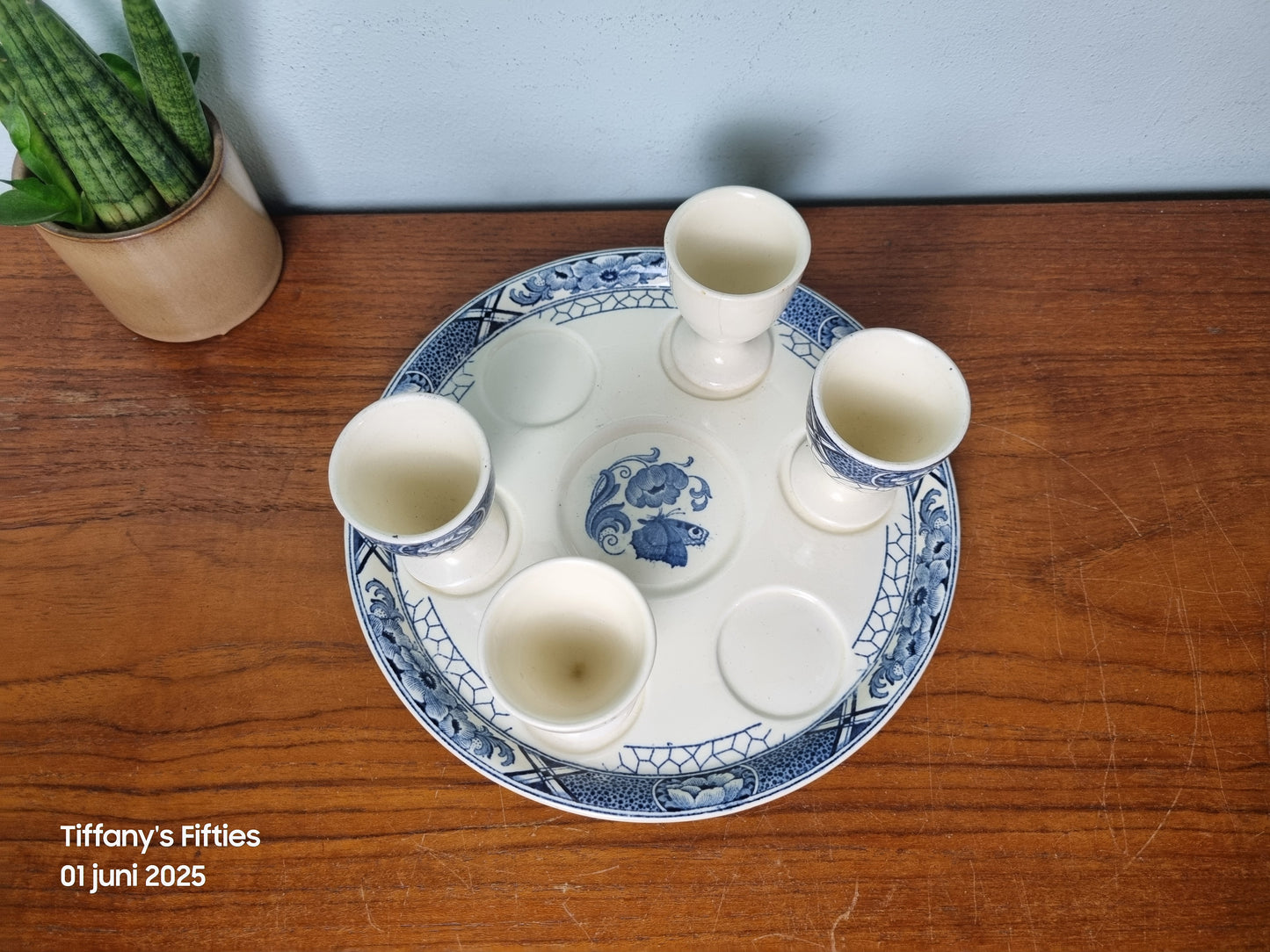 Eierdopjesset Société Céramique Butterfly