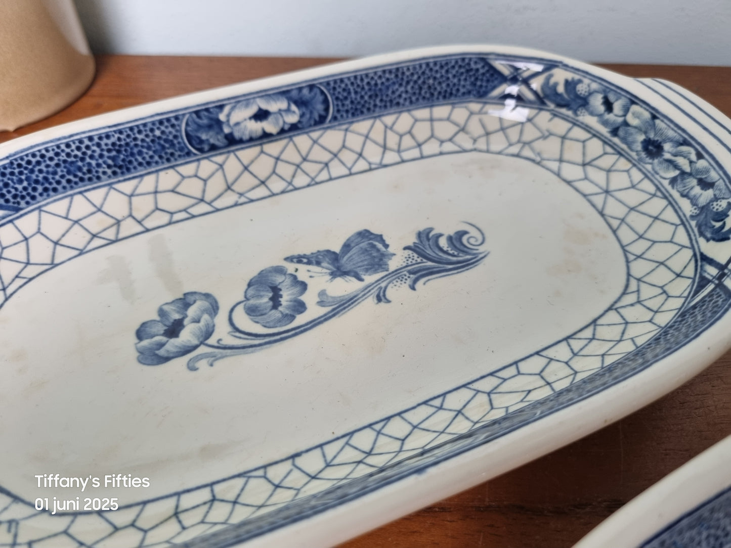 Set 2 serveerschaaltjes Société Ceramique Butterfly