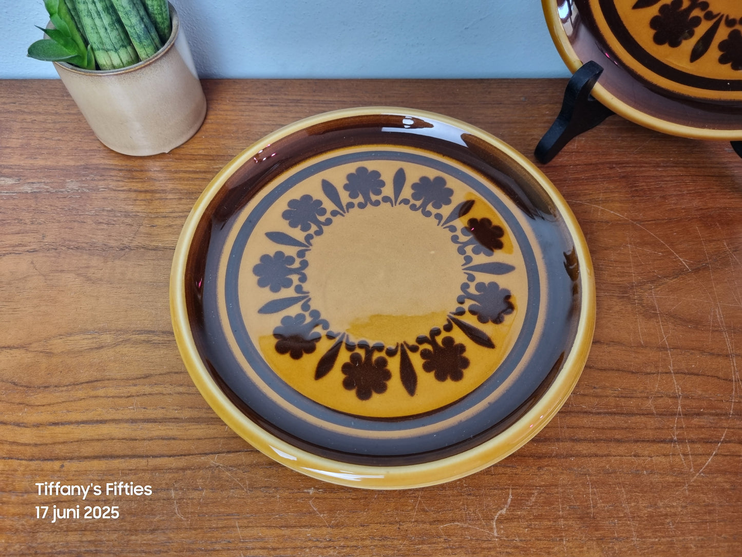 Dessertbord Boch "Menuet" decor Athena