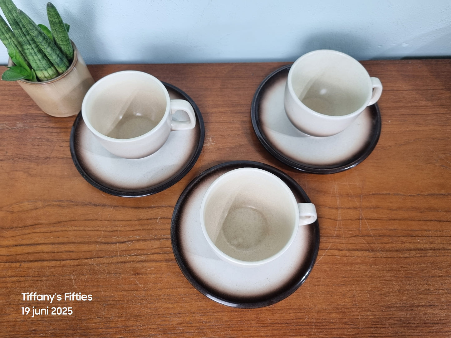 Kop-en-schotel mt 1 Boch "Menuet" - Sierra