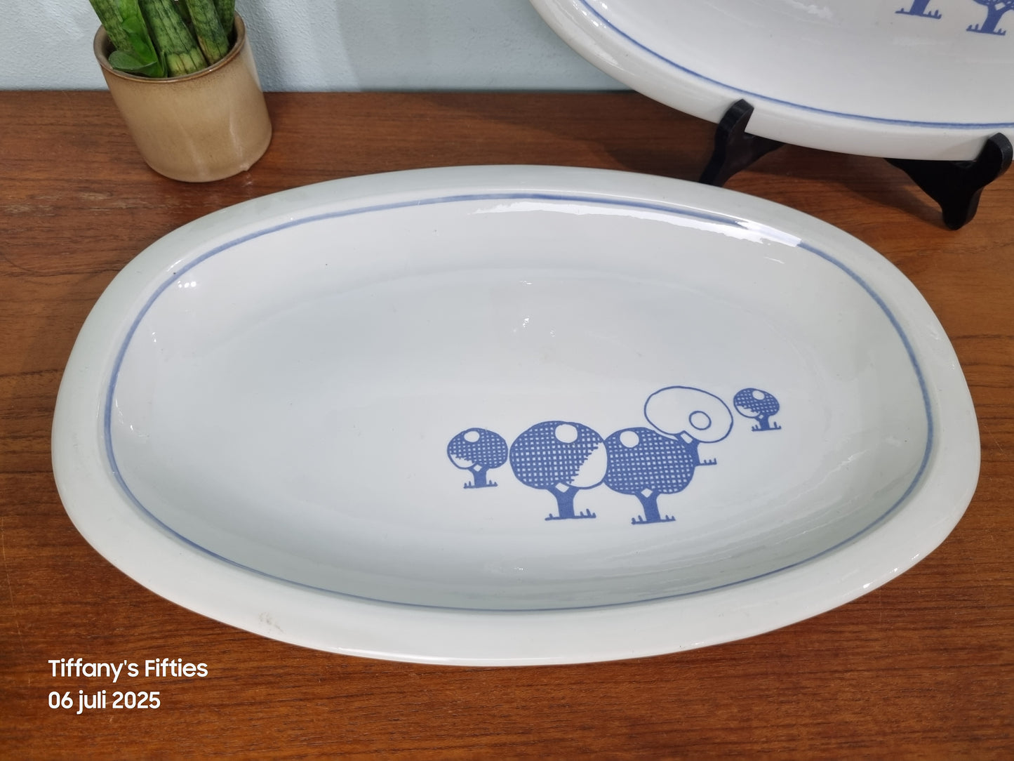 Ovale schaal Boch "Bercy" - Eden