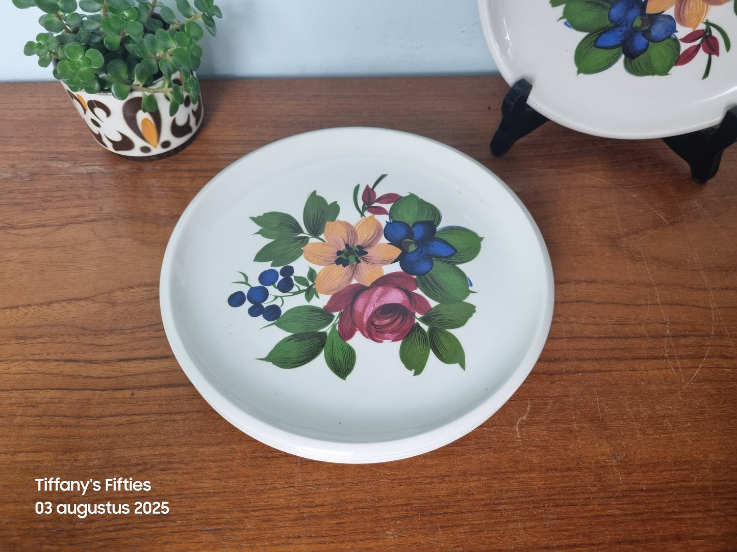 Dessertbord Boch "Menuet" Rêve Fleuri