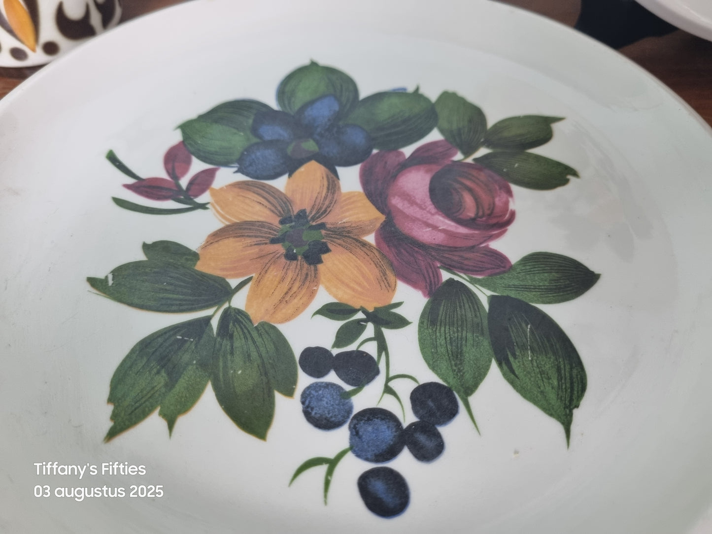 Dinerbord Boch "Menuet" Reve Fleuri