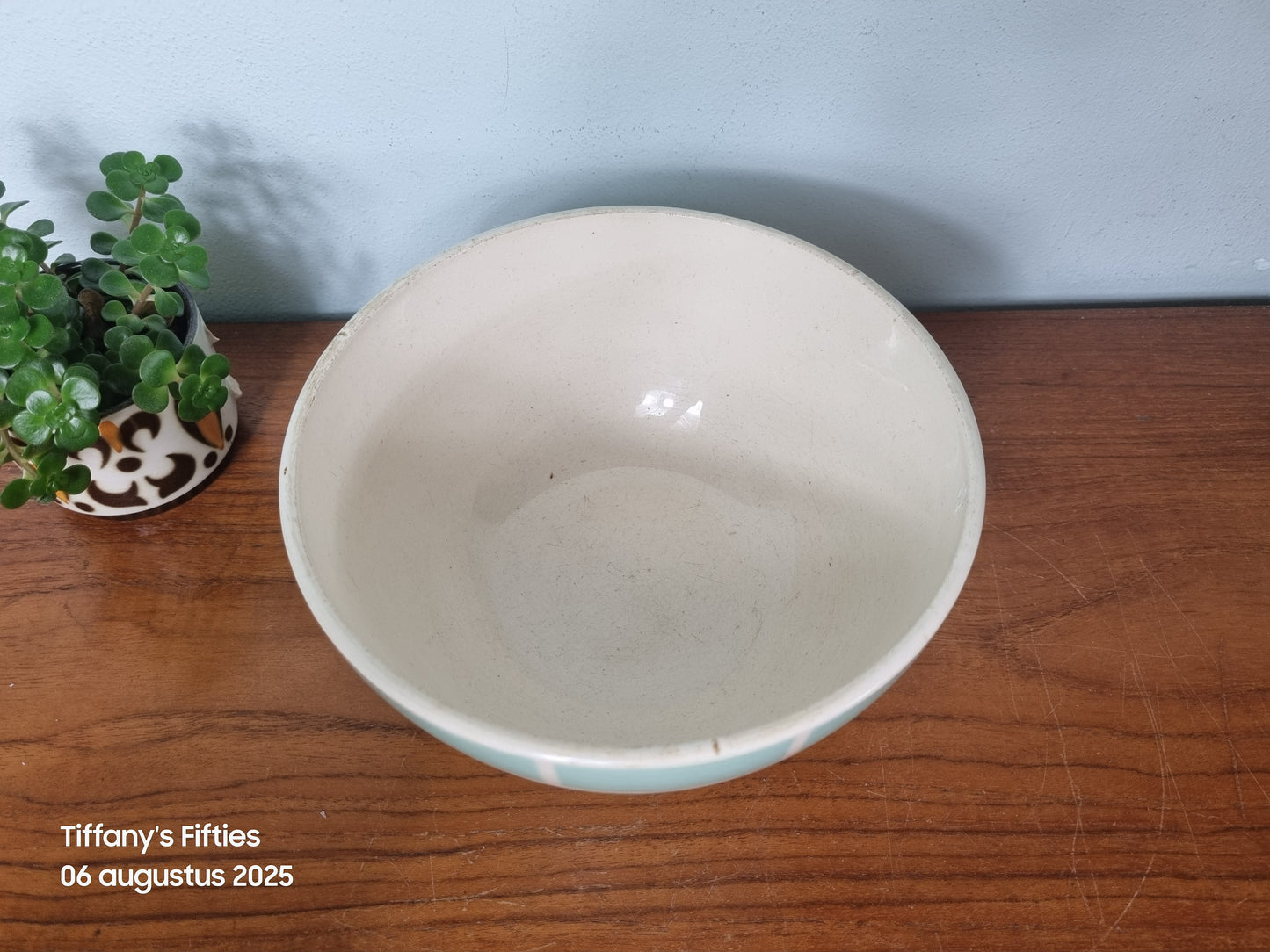 Schaal H. Keramik ruitpatroon