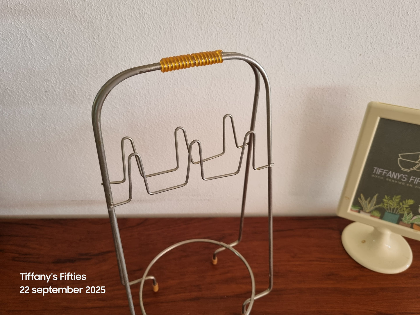 Vintage draadstaal kopjesrekje