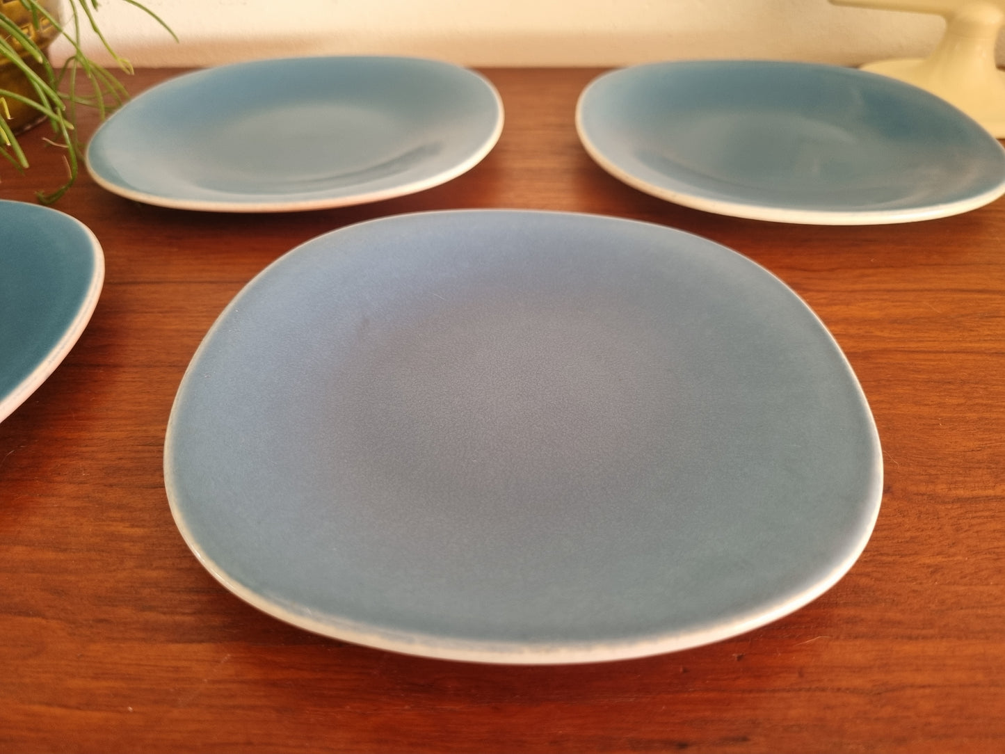 Klein bordje Boch Satiné donkerblauw