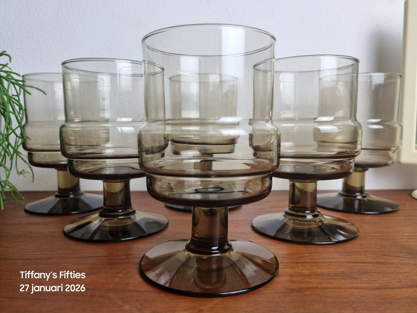 Vintage rookglas waterglas