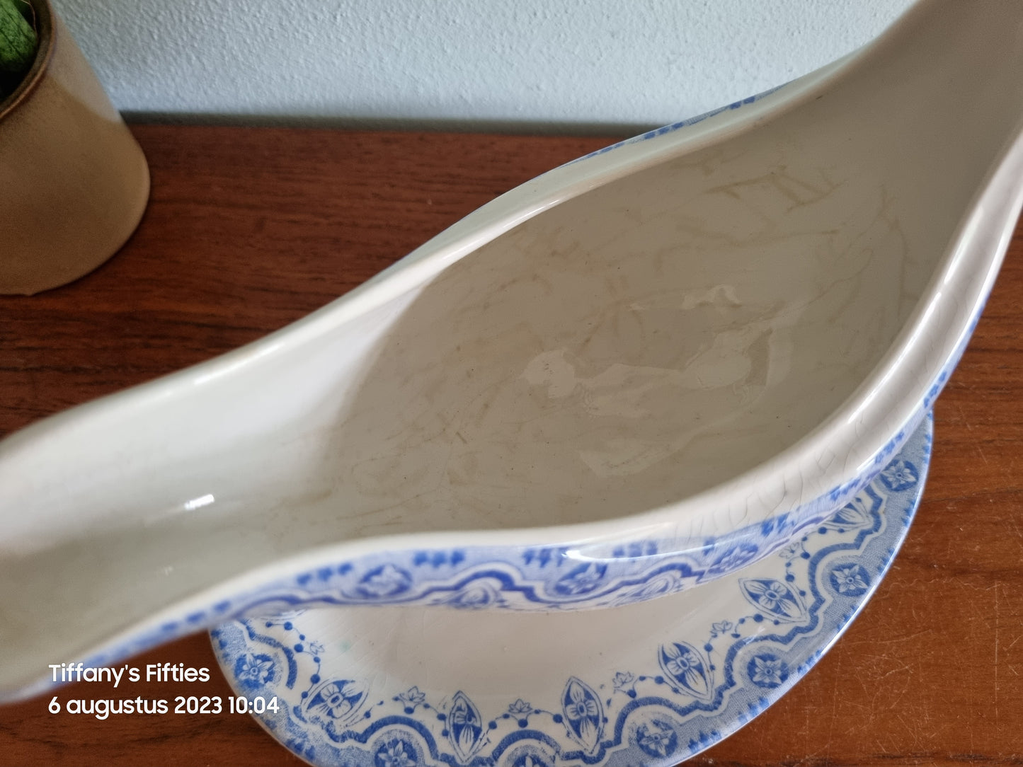 Sauskom op voet Boch Clara lichtblauw