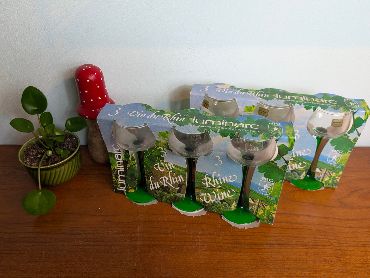 Wijnglazen Luminarc groen set van 3
