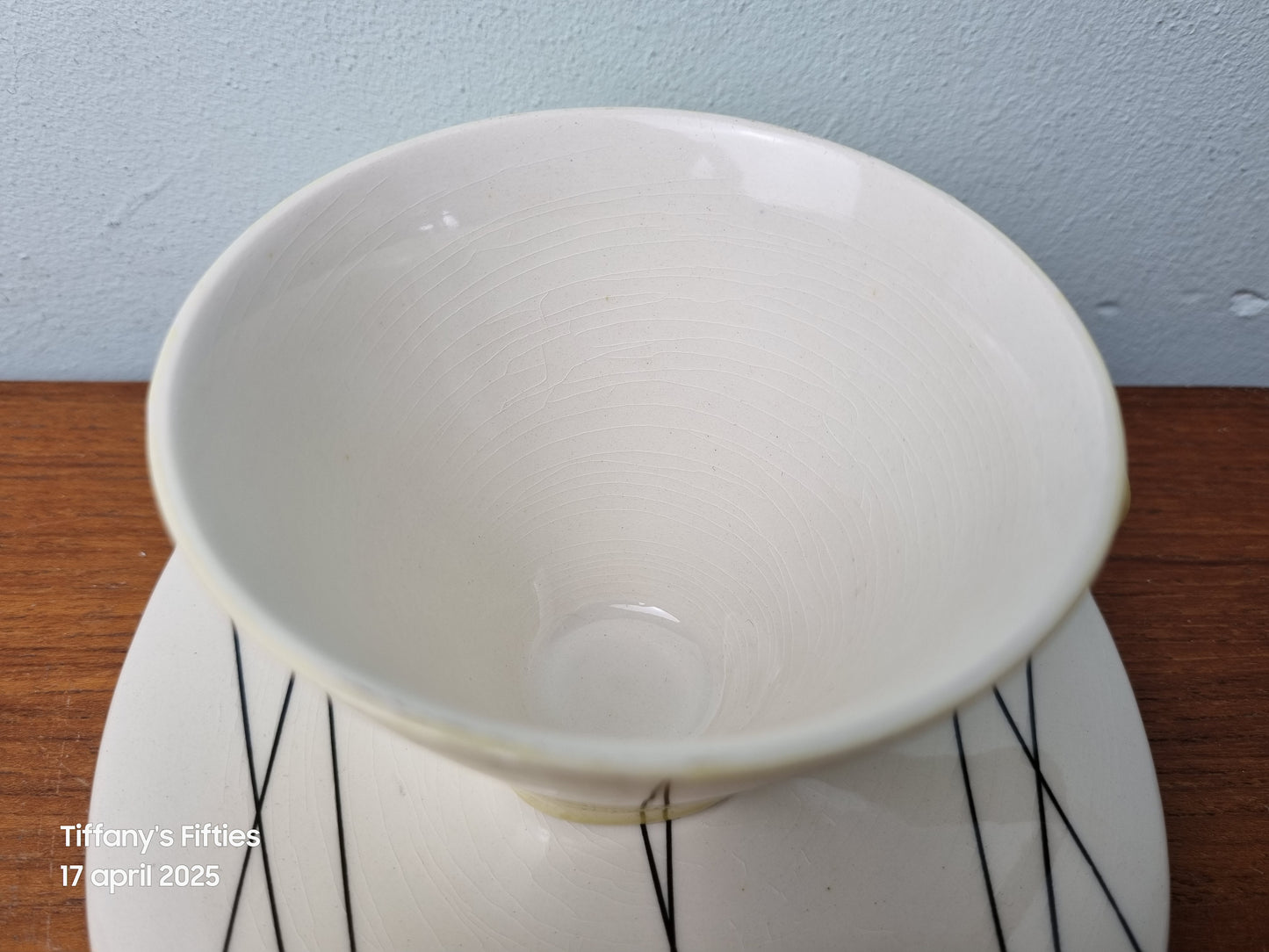 Kop-en-schotel Boch "Seduction" Fines Lignes Noires