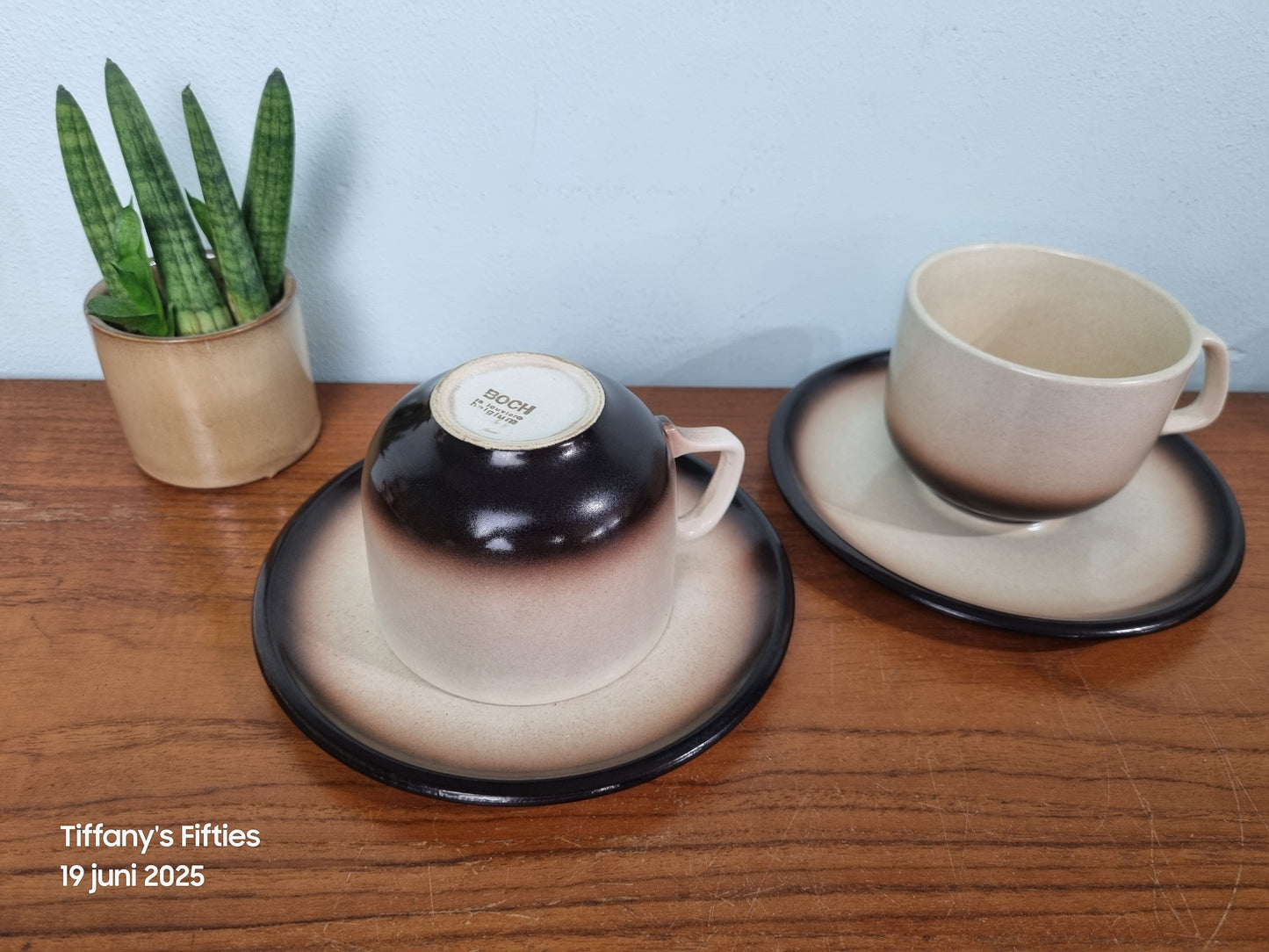 Grote kop-en-schotel Boch "Menuet" - Sierra