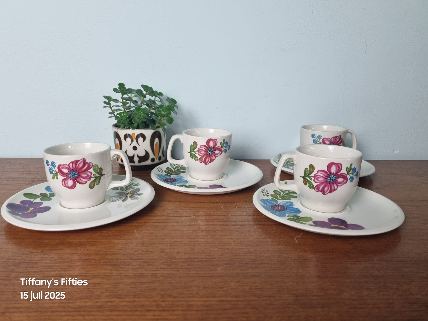 Mokka kop-en-schotel Boch "Menuet" Napoli