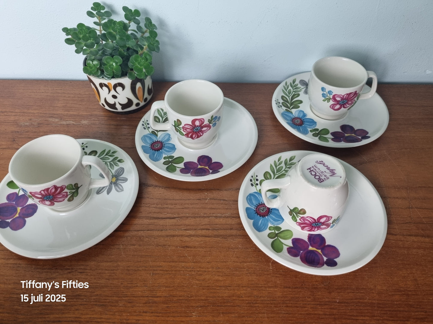 Mokka kop-en-schotel Boch "Menuet" Napoli