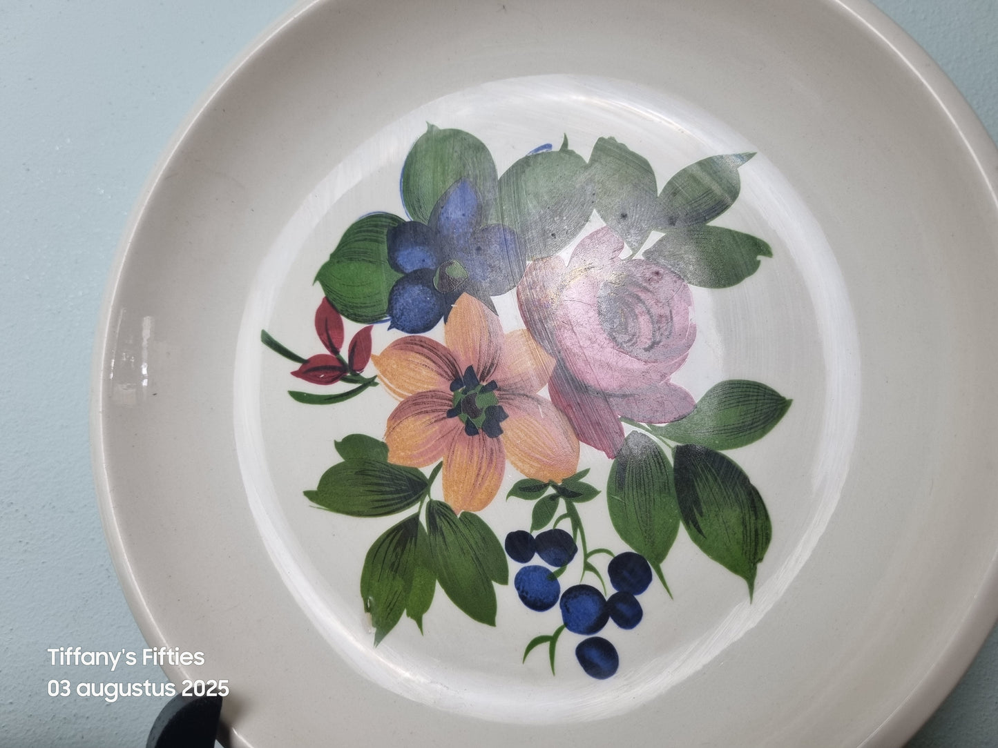 Diep bord Boch "Menuet" Reve Fleuri