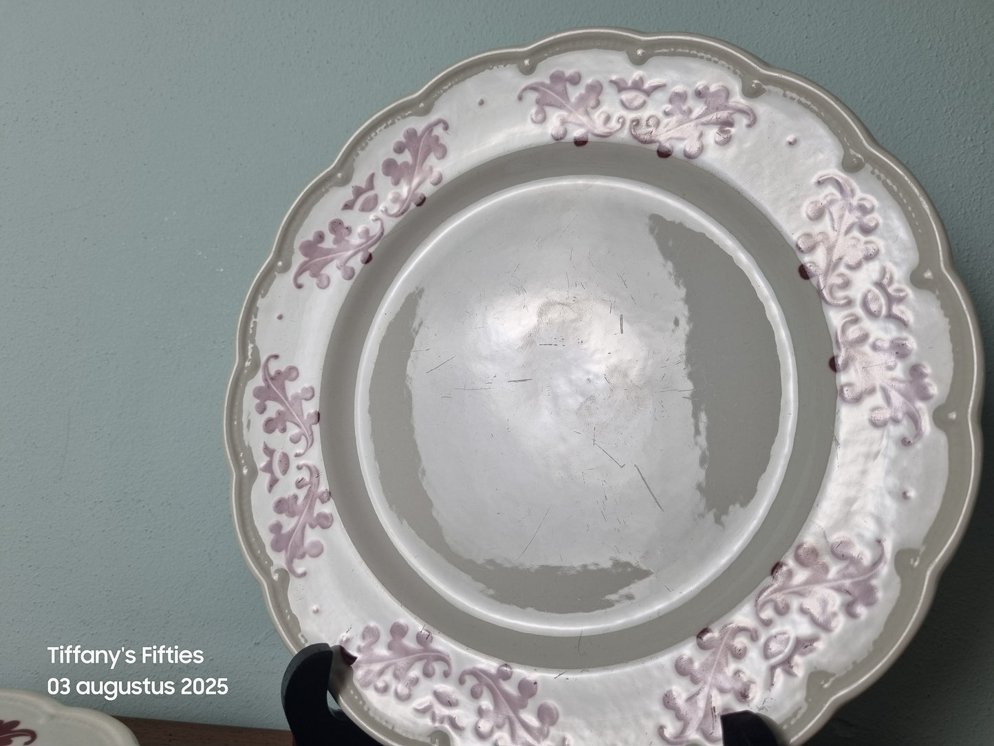 Dinerbord Boch "Festival" Coronation rood