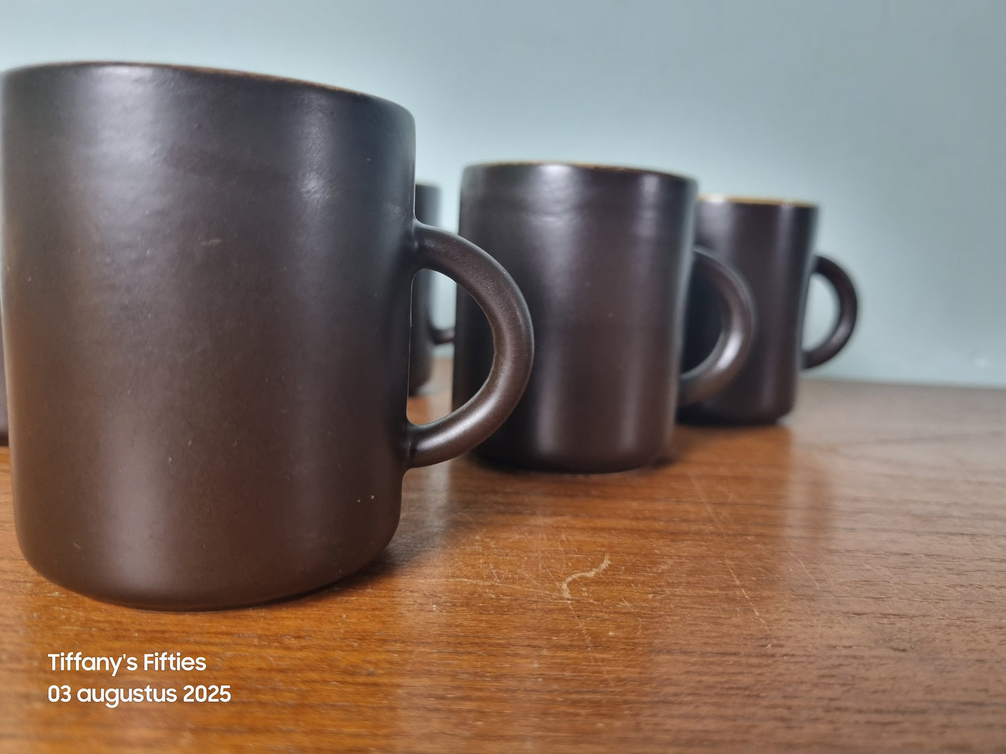 Hoog kopje Huizen "Utrecht" bruin-beige