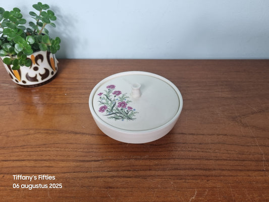 Dekselpotje Mosa met bloemen