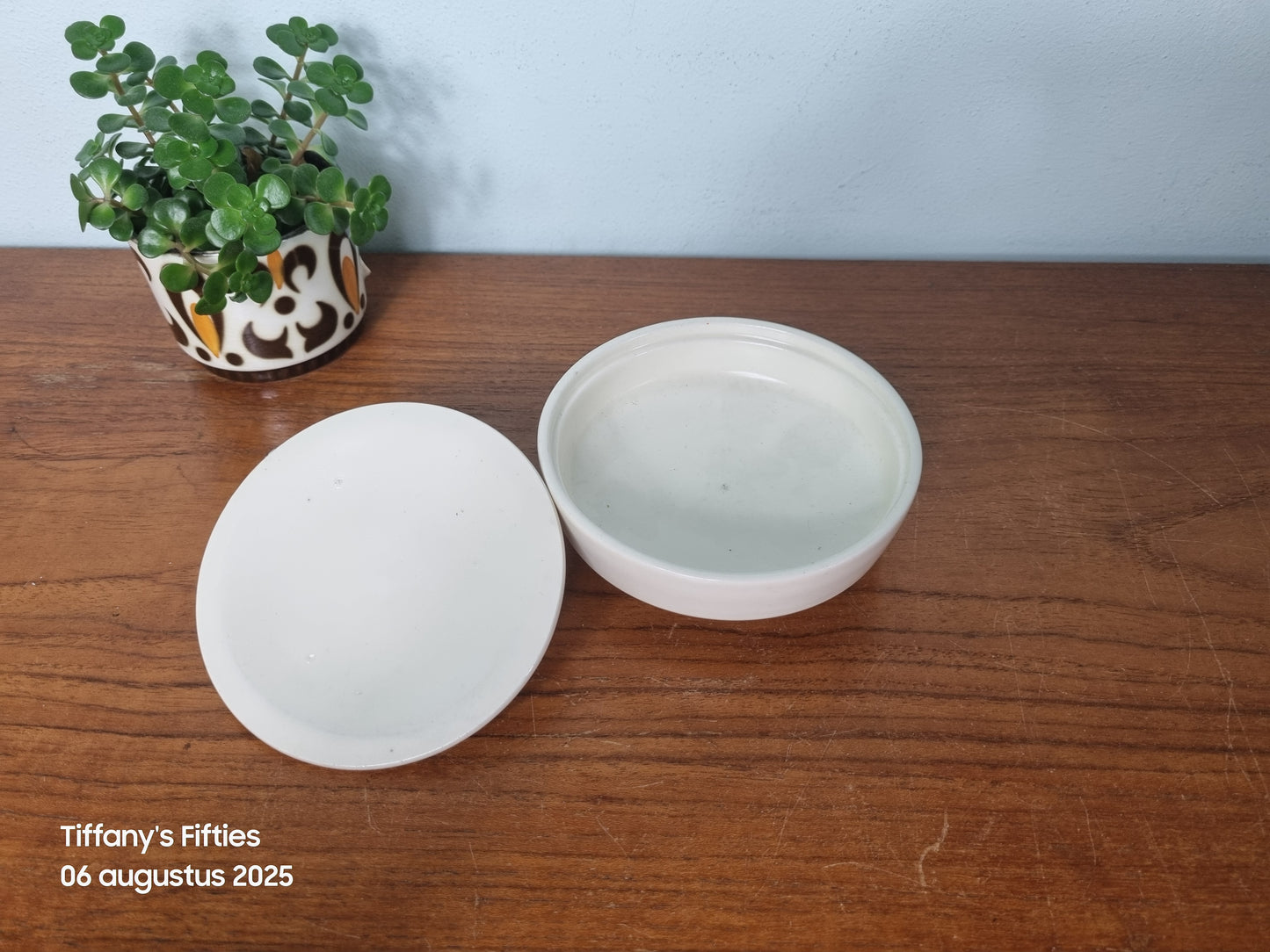 Dekselpotje Mosa met bloemen