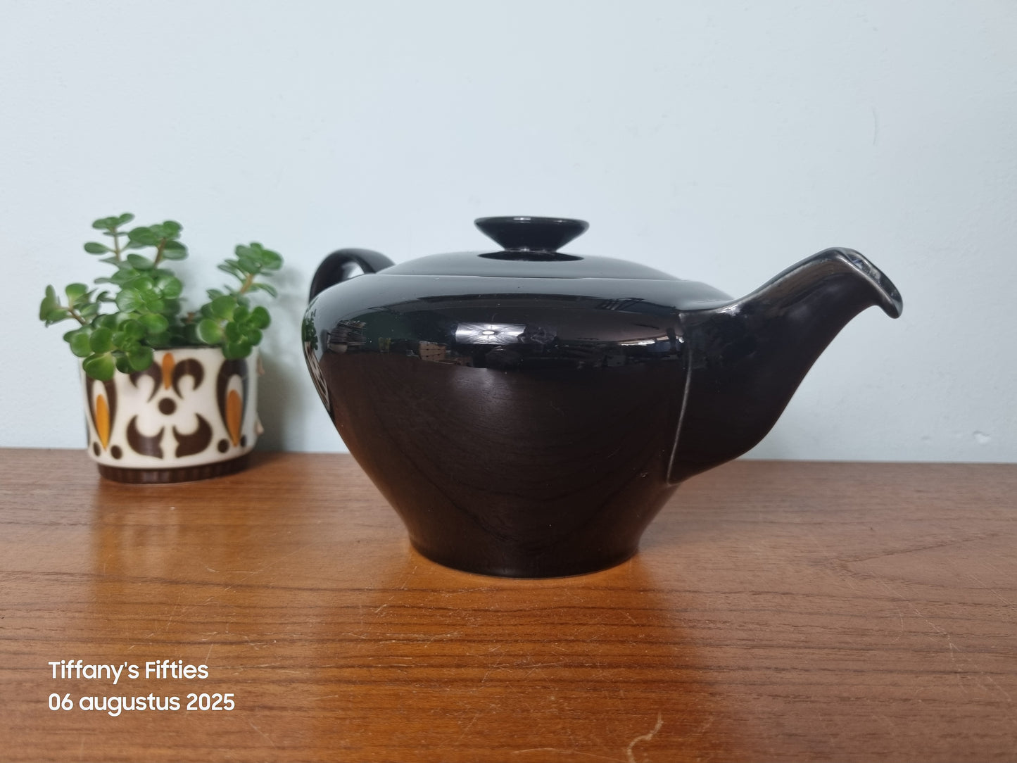 Theepot Goedewaagen zwart en groen