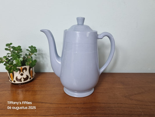 Koffiepot Woods Ware England pastelblauw
