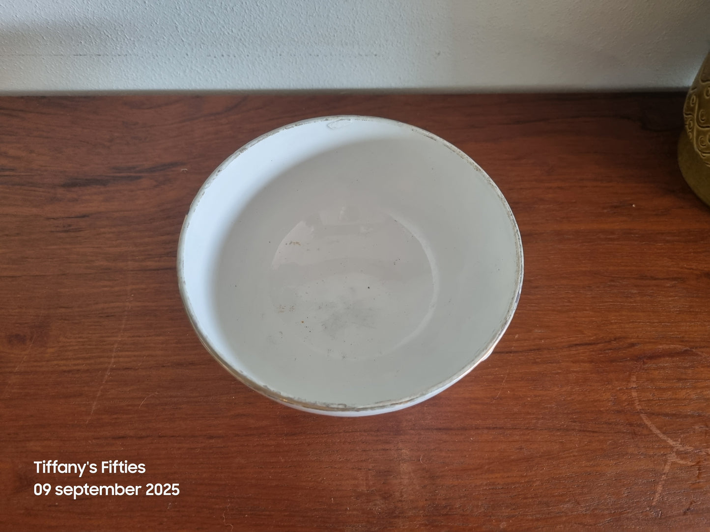 Grote facet spoelkom bloemetjes