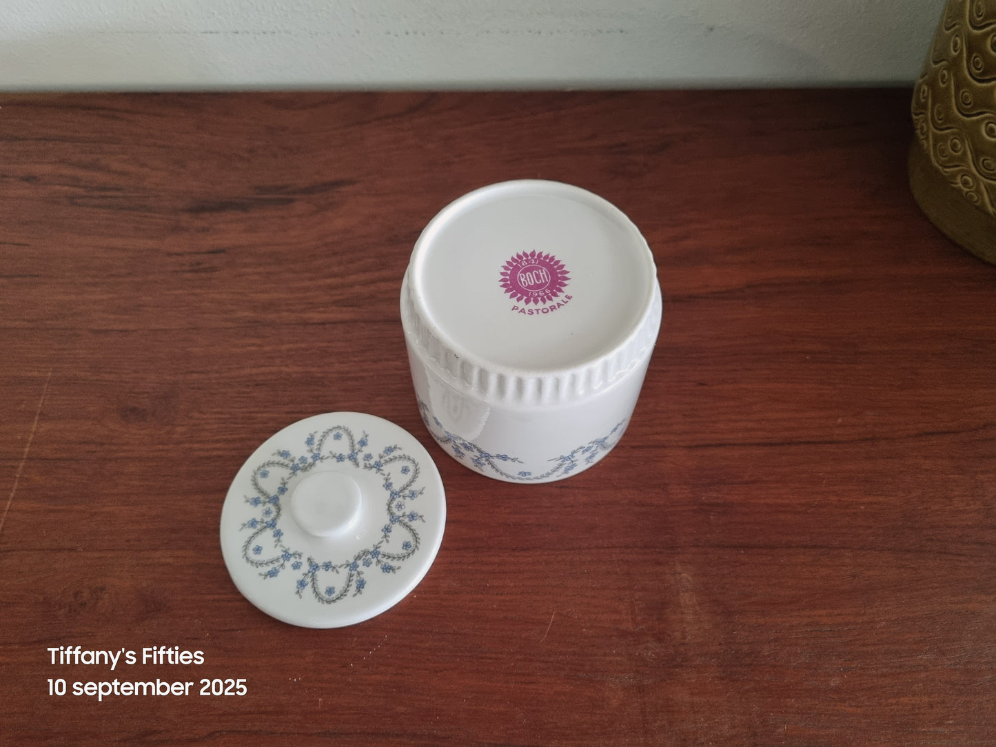 Suikerpot Boch "Delta" Pastorale