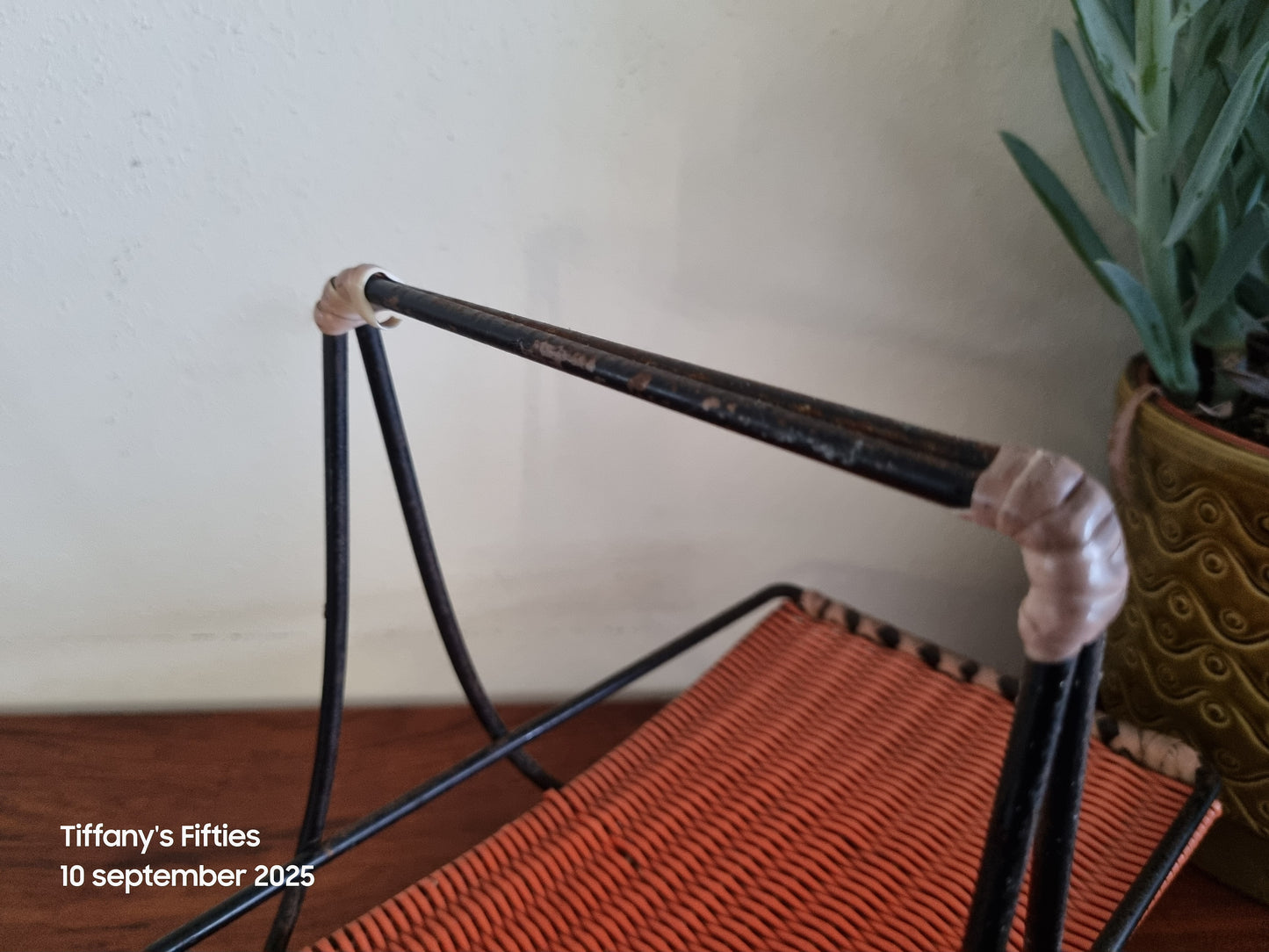 Vintage draadstaal fruitschaaltje