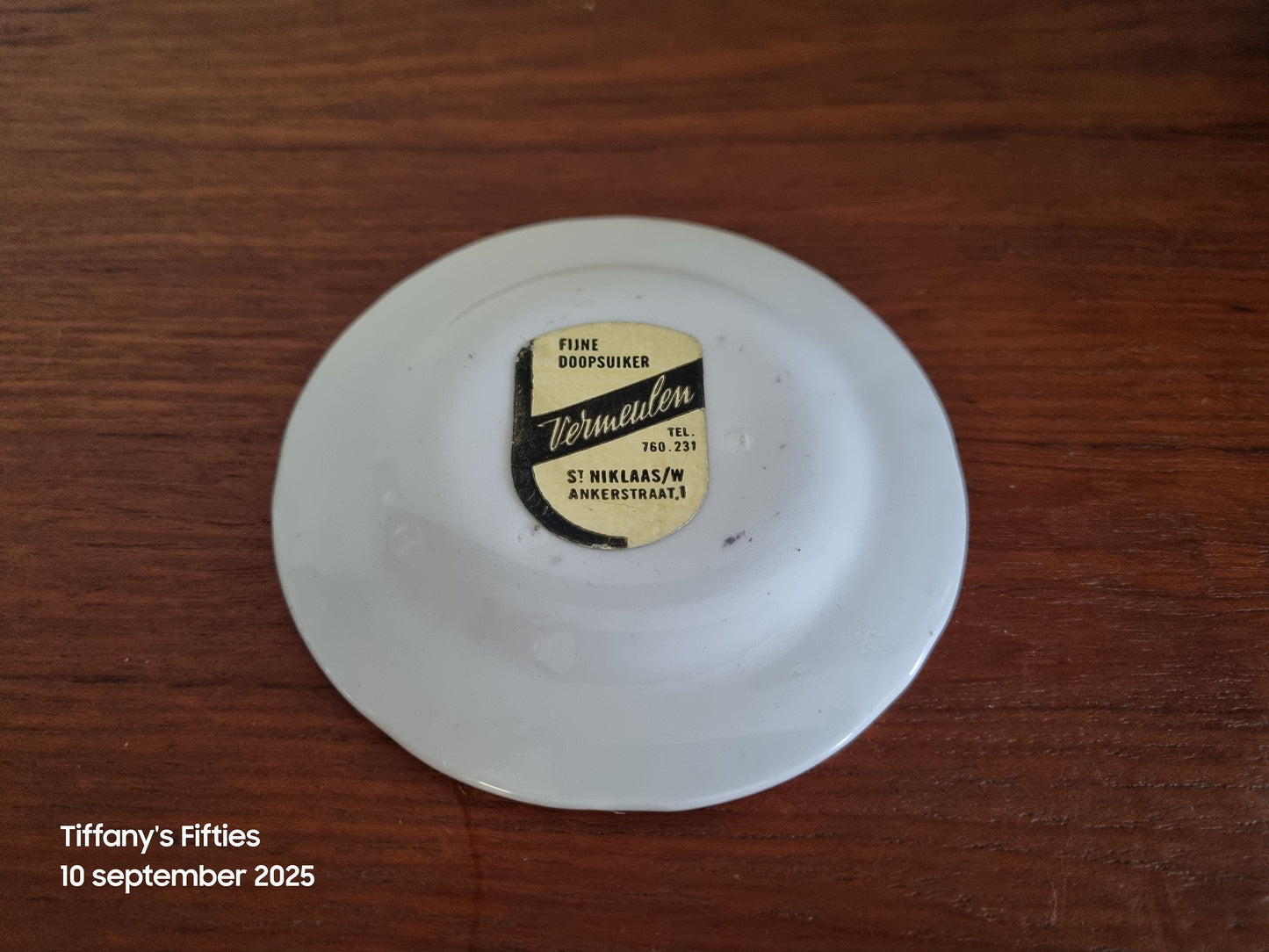 Petit-four schaaltje Boch Fleurs de Saxe