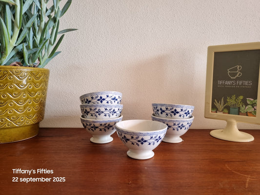 Franse spoelkom blauwe guirlande