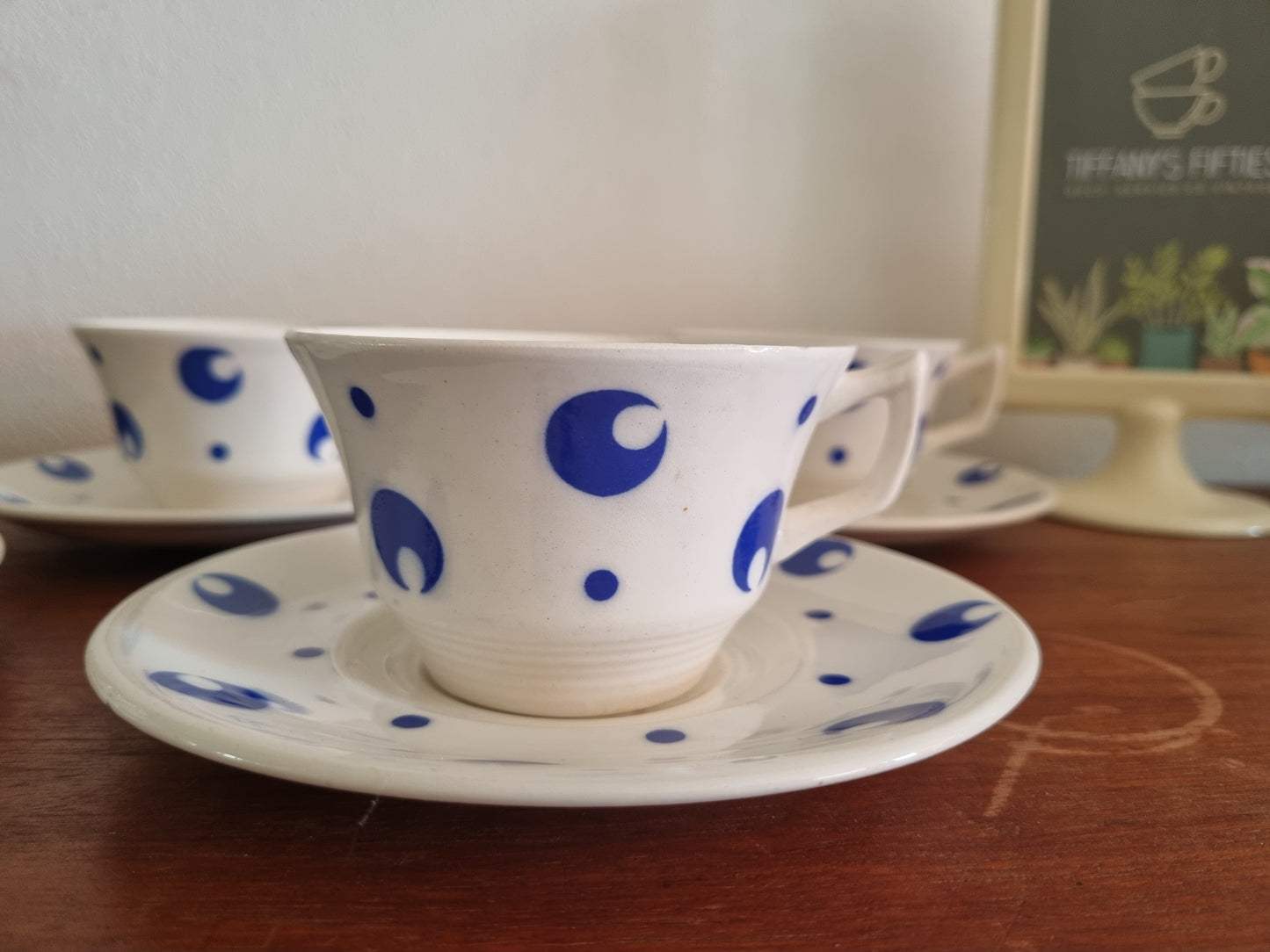 Kop-en-schotel Boch "Amsterdam" aero blauw