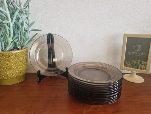 Rookglas dessertbord Arcoroc France