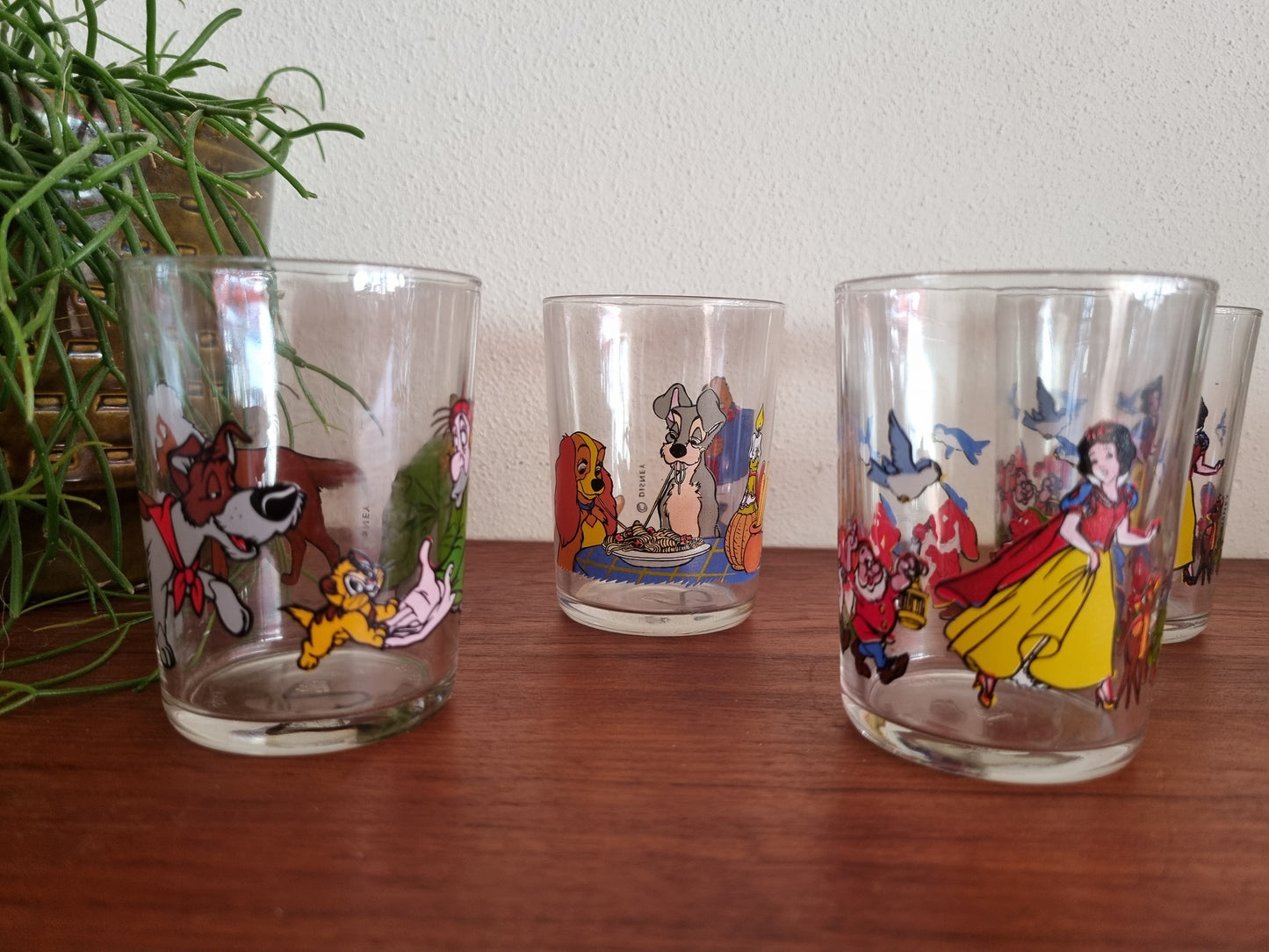 Set 6 Disney glaasjes