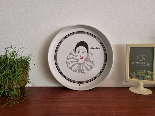 Vintage dienblad Pierrot