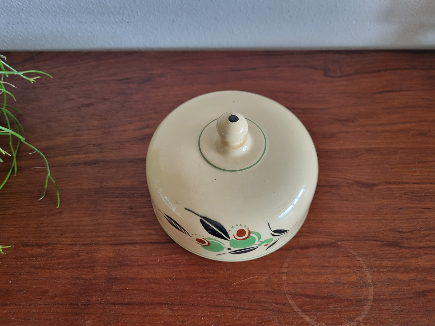 Deksel van botervloot Boch Olivier