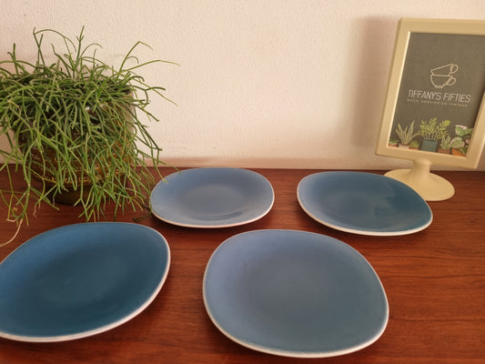 Klein bordje Boch Satiné donkerblauw