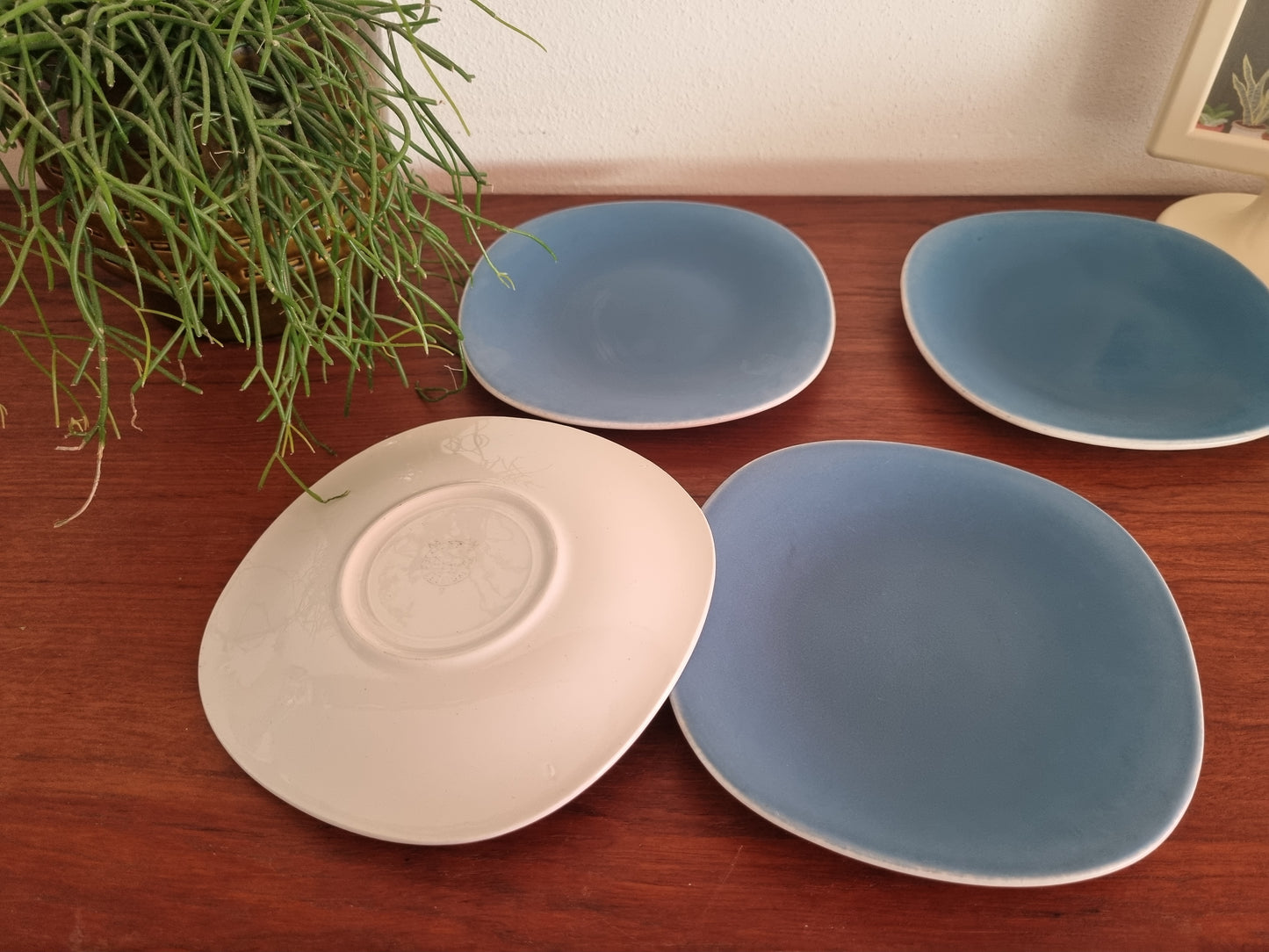 Klein bordje Boch Satiné donkerblauw