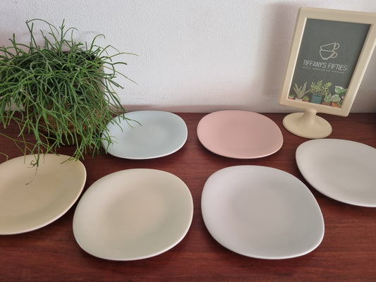 Gebaksbordjes Boch Satiné pastel