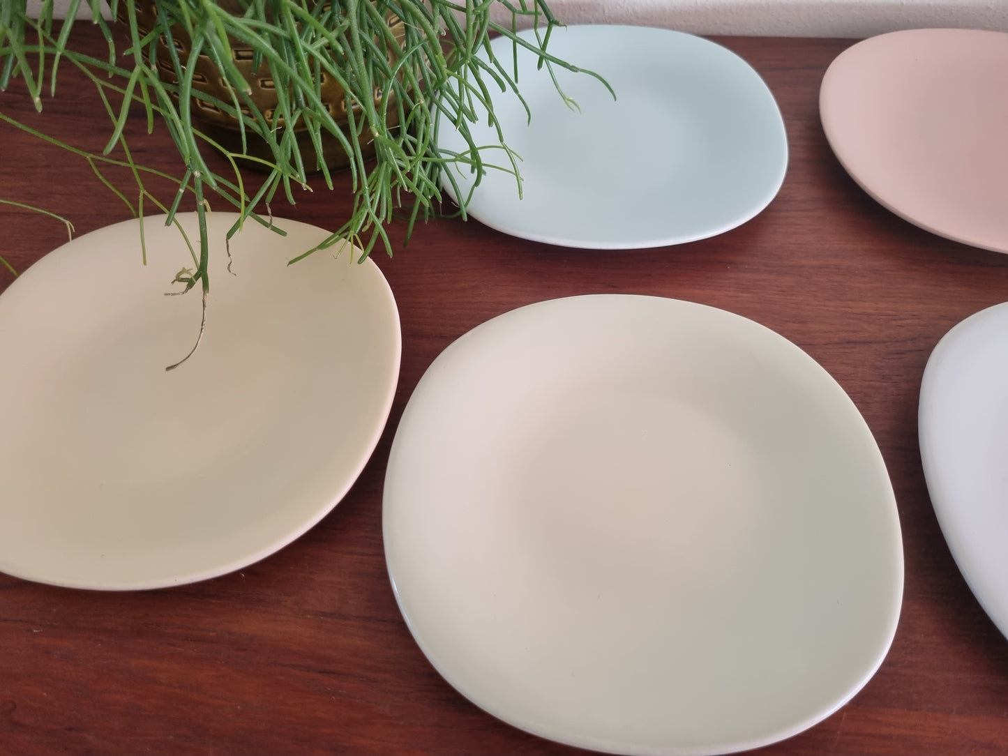 Gebaksbordjes Boch Satiné pastel