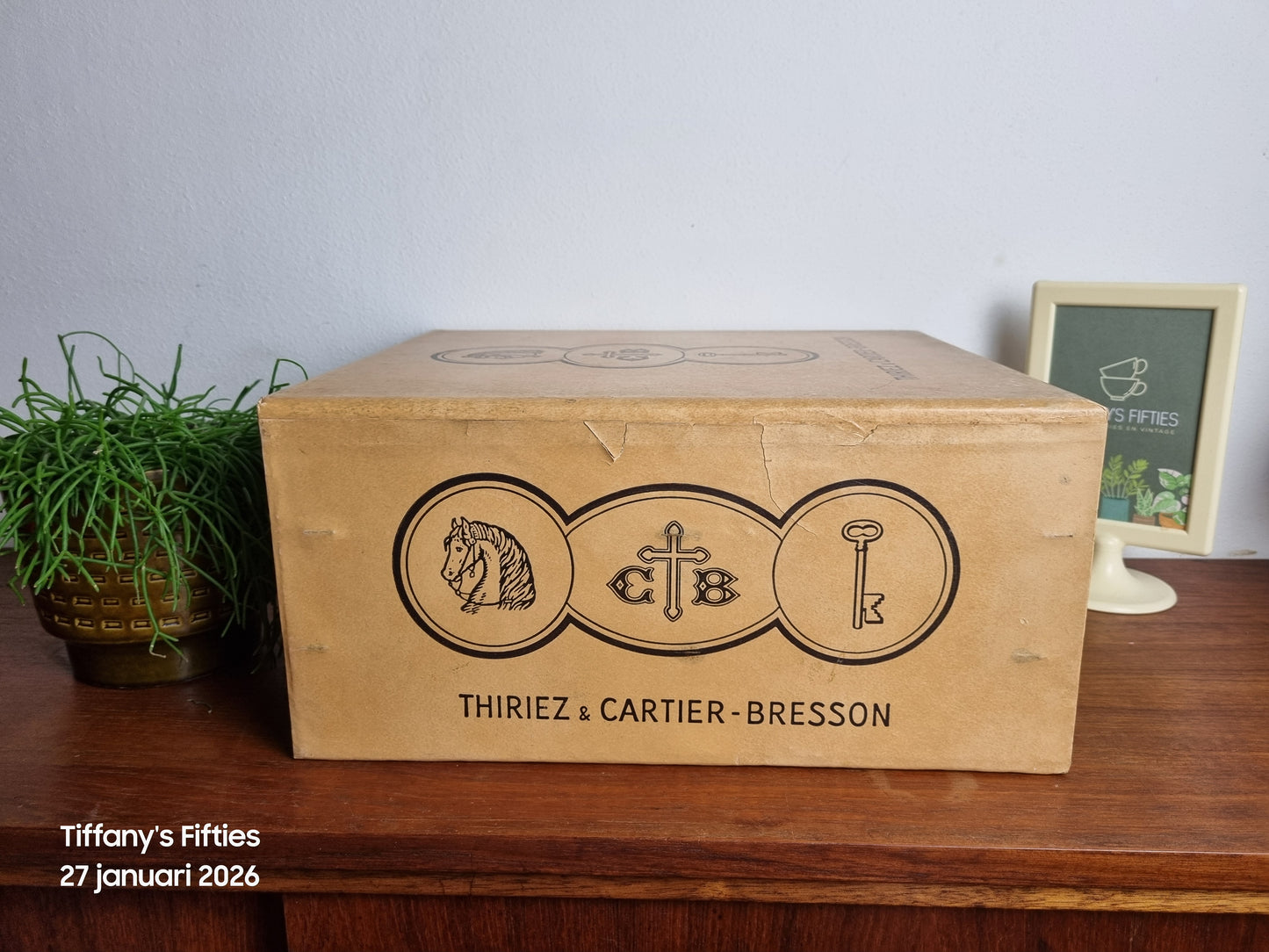 Vintage Frans garenkastje Thiriez Cartier-Bresson