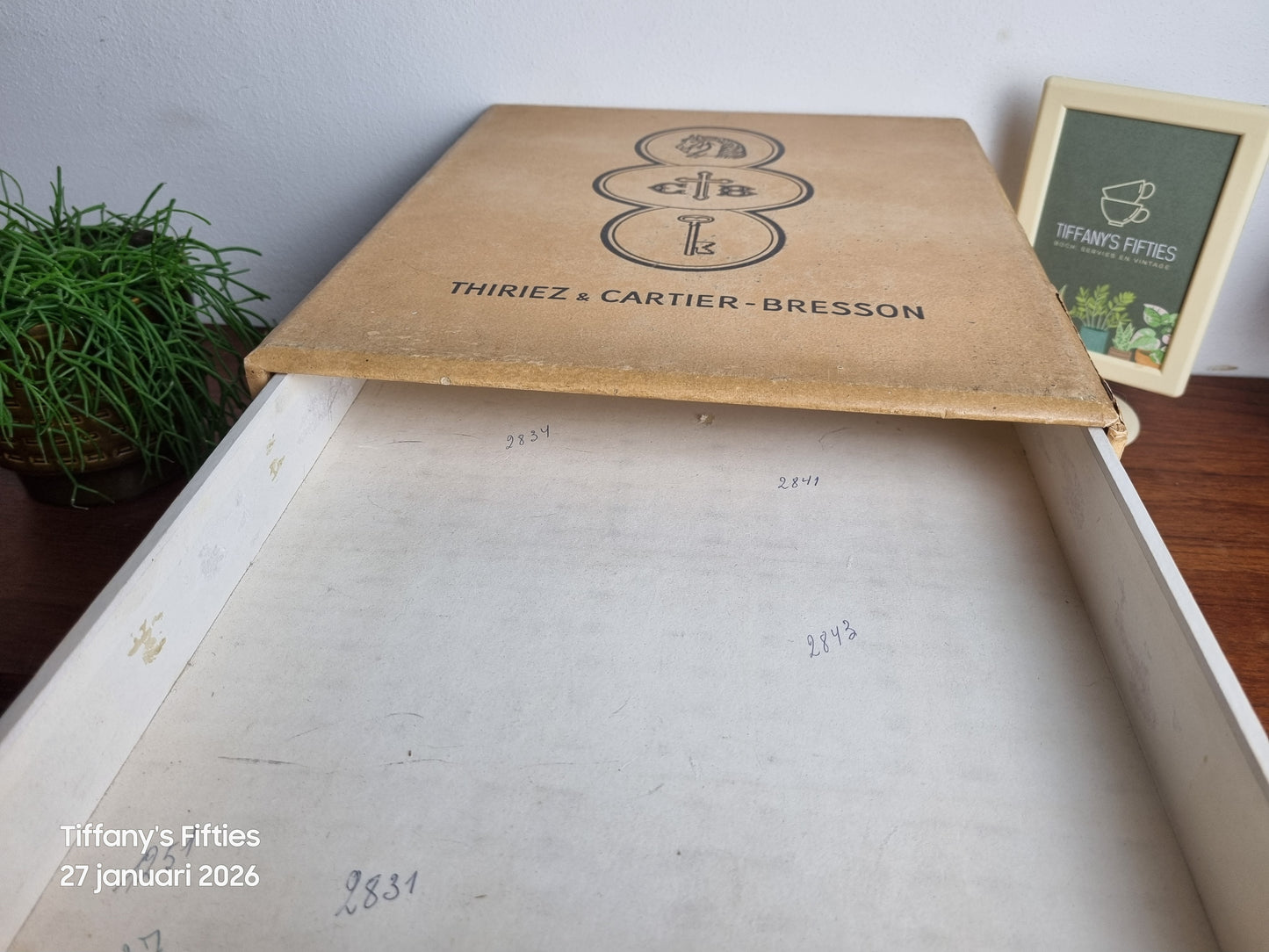 Vintage Frans garenkastje Thiriez Cartier-Bresson