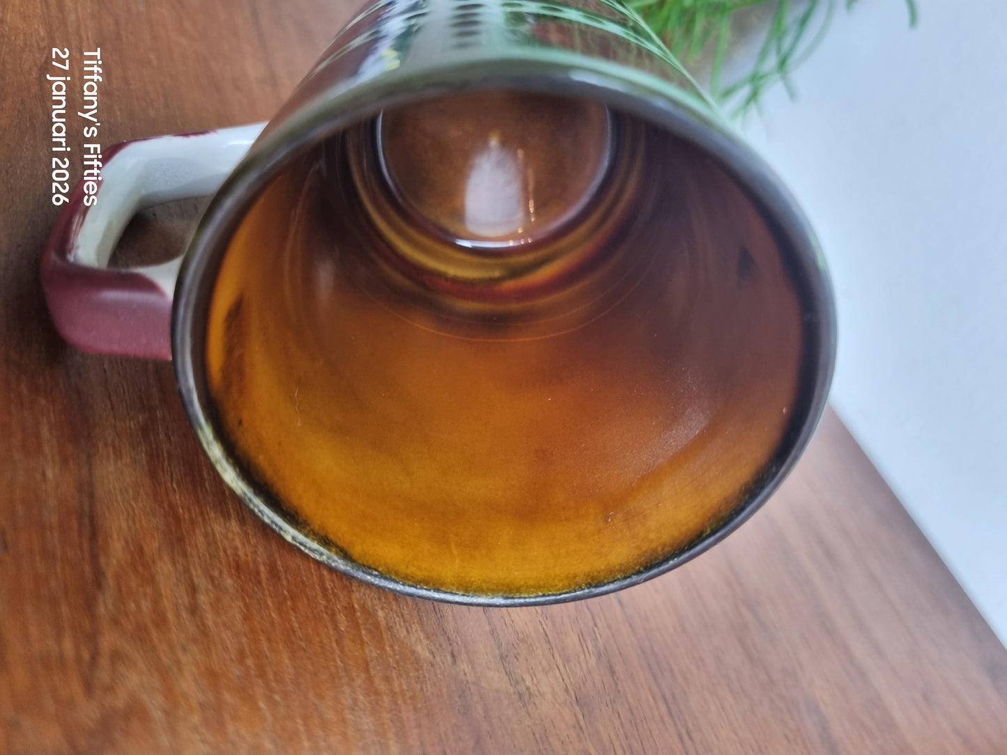 Hoog kopje Boch Bernadette rood