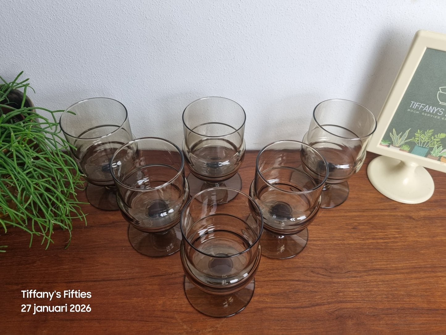 Vintage rookglas waterglas