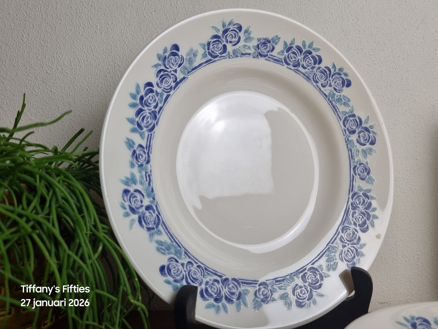 Diep bord Arcopal Blue Rose