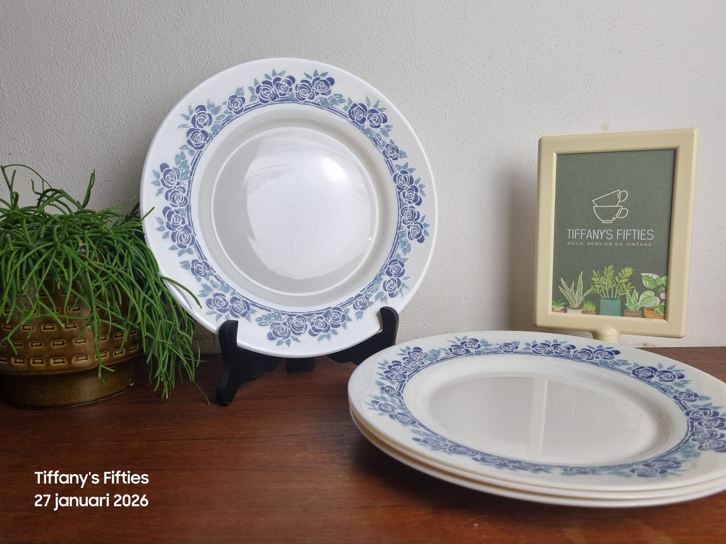 Dinerbord Arcopal Blue Rose