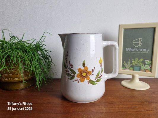 Schenkkan Bridgwood oranje bloem