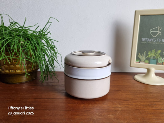 Jampot Engels aardewerk beige-bruin