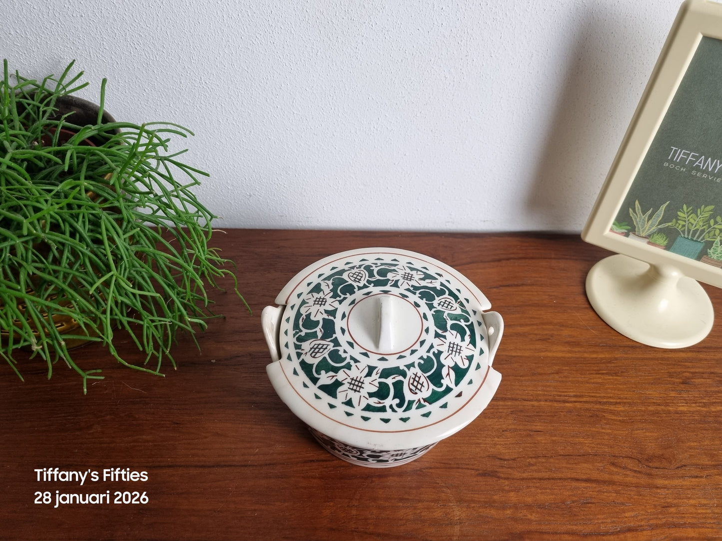 Boterpot Granit groen decor