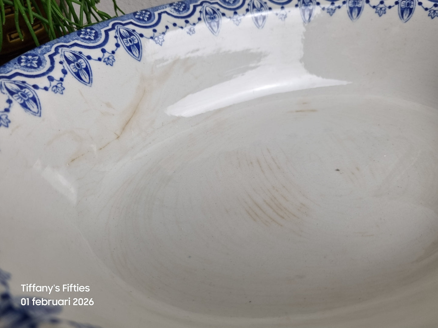 Ovale diepe schaal Boch "Havana" Clara