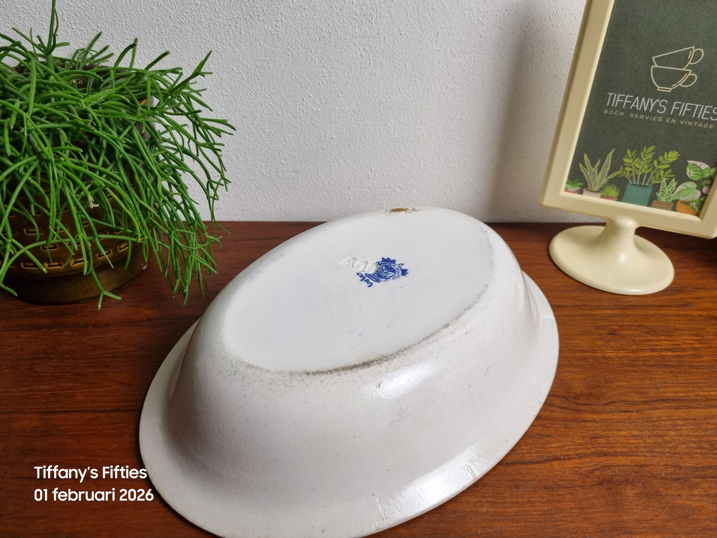 Ovale diepe schaal Boch "Havana" Clara