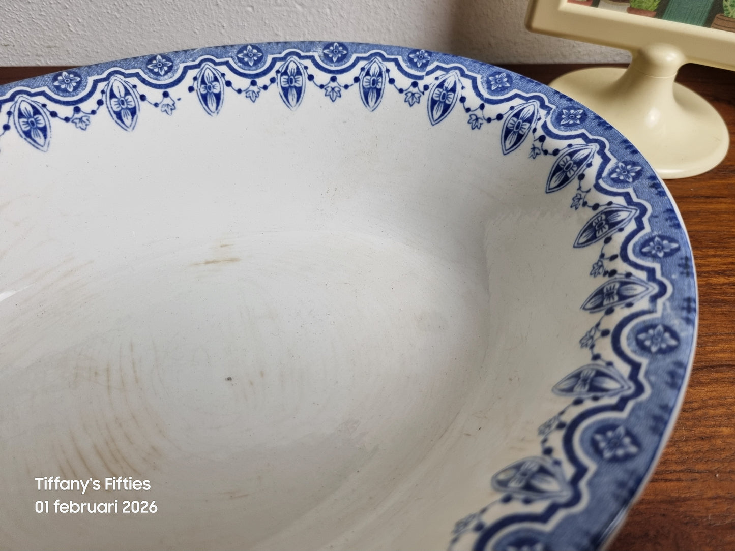 Ovale diepe schaal Boch "Havana" Clara